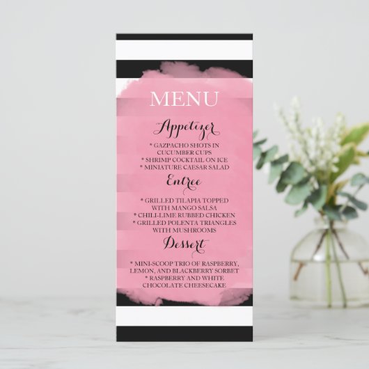 Menu Chic Stripes (Staand voorkant)