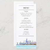 Menu Chicago Skyline Reception (Voorkant / Achterkant)