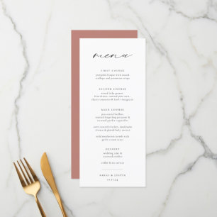 Menu Chinees minimalistisch huwelijk