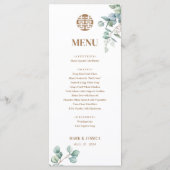 Menu Chinois Anglais Eucalyptus Double Bonheur (Dos)