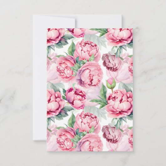 Menu Choix Mariage RSVP (Dos)