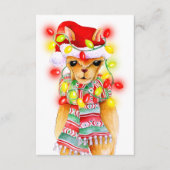 Menu choix options repas mignonne Llama (Devant)