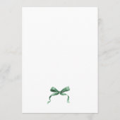 Menu Christmas Whimsical Funky Green Bow Dinner Party (Dos)