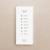 Menu Chronologie mariage avec des icônes et j'espionne 