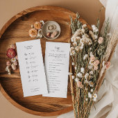 Menu Chronologie mariage avec des icônes et j'espionne 