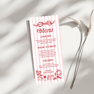 Menu Ciao Baby Baby shower italien citron