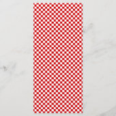 Menu Ciao Baby! Italian Red Bow Gingham Baby Shower (Dos)