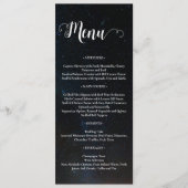 Menu Ciel nocturne mariage sous les étoiles (Devant)