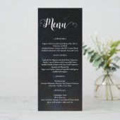 Menu Ciel nocturne mariage sous les étoiles (Debout devant)