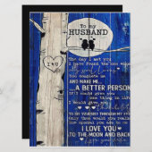 Menu Citation d'amour pour idée de cadeau pour mari, An (Devant / Derrière)