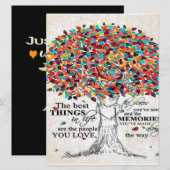 Menu Citation d'amour pour mari, cadeau d'anniversaire  (Devant / Derrière)