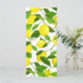Menu Citron à l'aquarelle (Debout devant)