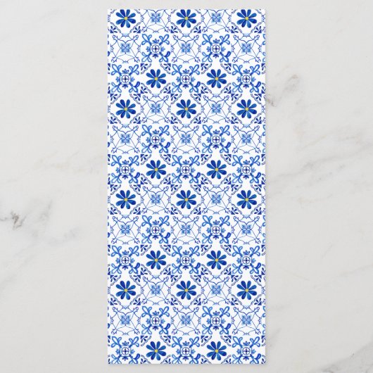 Menu Citron bleu jaune moderne (Dos)