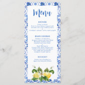 Menu Citron bleu jaune moderne (Devant)