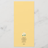 Menu Citrons Mariage de verdure (Dos)