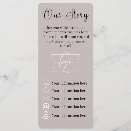 Menu Citrus | Cocktails | Fleurs Boho | Les prix (Dos)