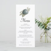 Menu Clam Mariage d'aquarelle (Debout devant)