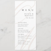 Menu Classic Elegance calligraphie monogramme mariage (Devant)