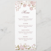 Menu Classique Fleurs Blush (Devant)