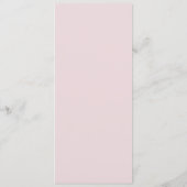 Menu Classique Fleurs Blush (Dos)