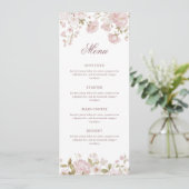 Menu Classique Fleurs Blush (Debout devant)
