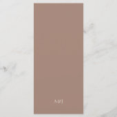 Menu Classique Luxe | Douce Mariage Taupe Mocha (Dos)