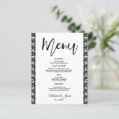 Menu classique minimaliste économique (Debout devant)