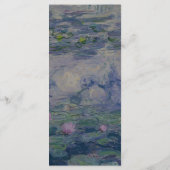 Menu Claude Monet Nymphéas Mariage (Dos)
