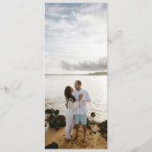 Menu Claudia Powder Blue Mariage élégant (Dos)