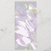 Menu Clematis rose (Dos)