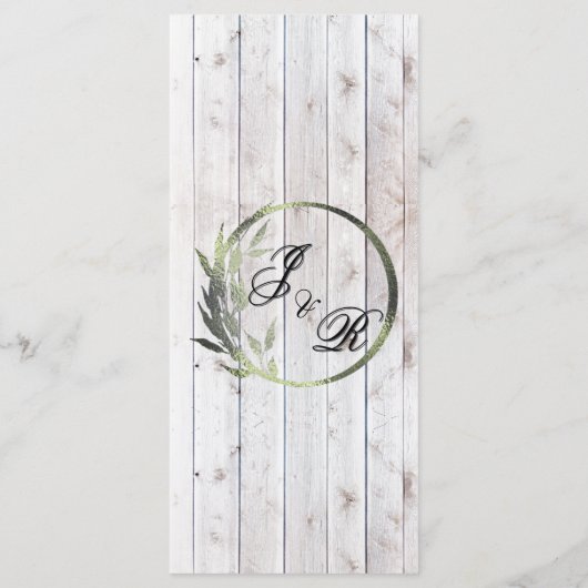 Menu Clés de fer à cheval, ruban et dentelle - Mariage  (Dos)