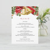 Menu Cloches dorées festives Souper de fête de Noël (Debout devant)