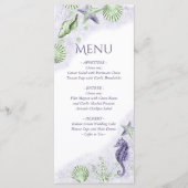 Menu Coastal Chic | Parti vert pourpre et citron vert (Devant)