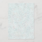 Menu Coastal Chic | Turquoise Green et Coral Reef Party (Dos)