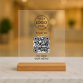 Menu Code QR | Logo moderne sans contact