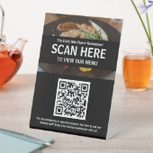 Menu Code QR Pour Café ou Restaurant Panneau Table (In SItu)