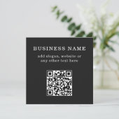 Menu Code QR promotionnel d'entreprise (Debout devant)