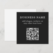 Menu Code QR promotionnel d'entreprise (Devant / Derrière)