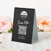Menu Code QR | Signe Pedestal sans contact classiq (In SItu (Mariage))