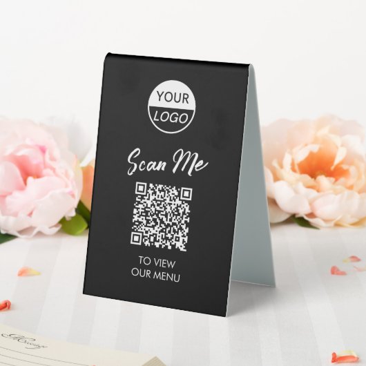 Menu Code QR | Signe Pedestal sans contact classiq (In SItu (Mariage))
