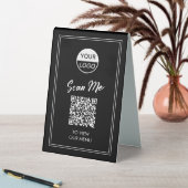 Menu Code QR | Signe Pedestal sans contact classiq (En SItu (Tableau))