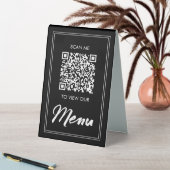 Menu Code QR | Signe Pedestal sans contact classiq (En SItu (Tableau))