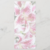 Menu Cœur avec lis Stargazer (Dos)