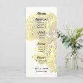 Menu Coeur de Chrysanthème jaune (Debout devant)