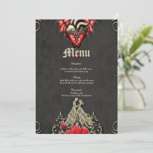 Menu Coeur majestueux, romance gothique