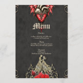 Menu Coeur majestueux, romance gothique (Devant)