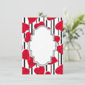 Menu Coeur rouge (Debout devant)