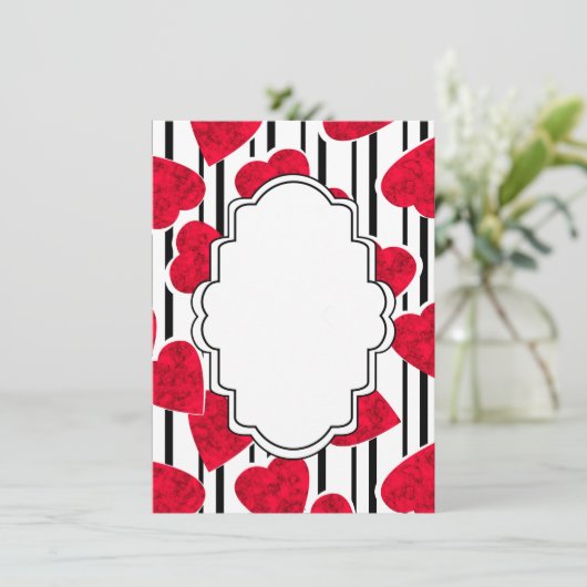 Menu Coeur rouge (Debout devant)