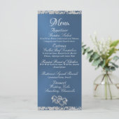 Menu Coeurs, Monogramme & Parties scintillant - Mariage (Debout devant)