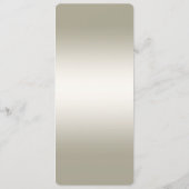 Menu Coeurs or Roses blanches (Dos)